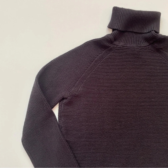 Simply Vera Vera Wang Women’s Side-Tie Ribbed Turtleneck Fall Winter Sweater - Picture 12 of 17